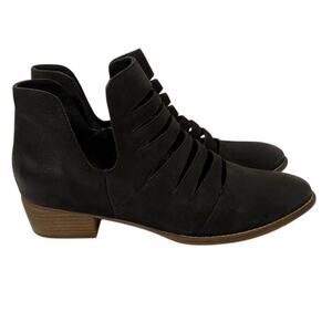 Seychelles Iceberg Black Nubuck Bootie sz 10